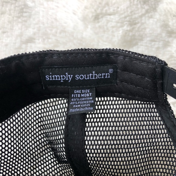 SIMPLY SOUTHERN • Camouflage Trucker Snapback Hat with American Flag Patch - Picture 10 of 15